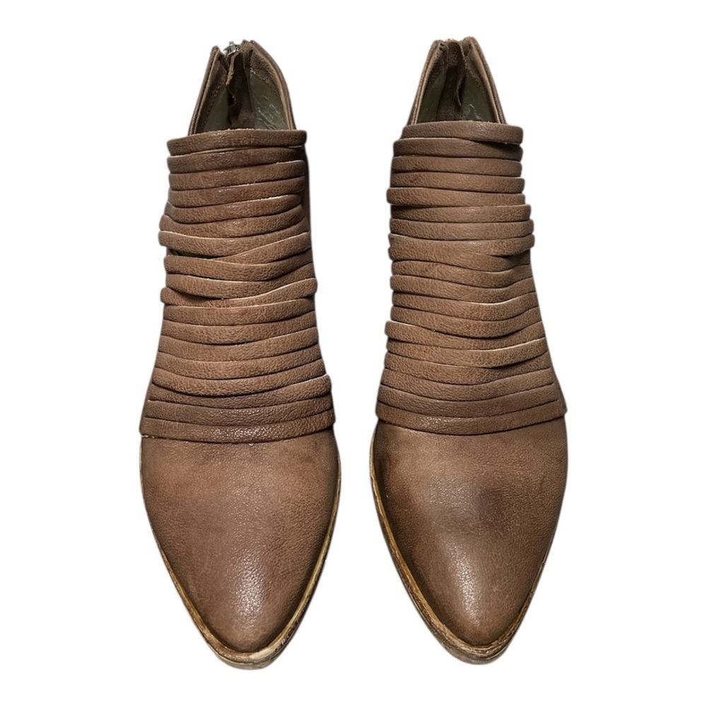 Free People Lost Valley Brown Leather Women’s Ankle Bootie Shoes Sz US 9.5 41 EU - Picture 8 of 11
